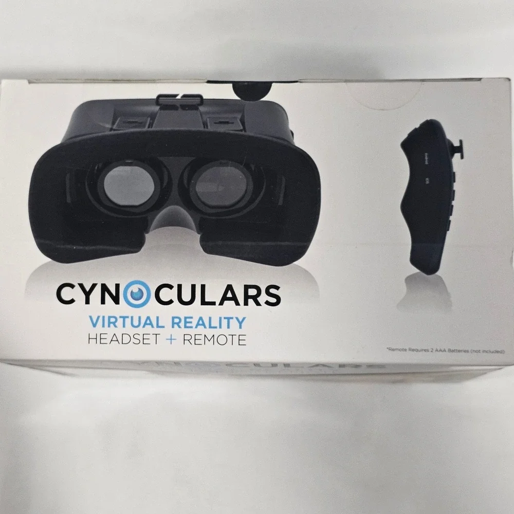 Hype Cynoculars Virtual Reality VR Headset with Wireless Remote Black New